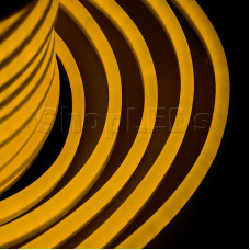 Гибкий Неон LED - желтый, оболочка желтая, бухта 50м