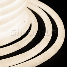 Гибкий Неон LED 360 - тепло-белый, бухта 50м