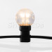 LED Galaxy Bulb String 10м, черный КАУЧУК, 30 ламп*6 LED ЖЕЛТЫЕ, влагостойкая IP54, SL331-321