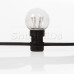 LED Galaxy Bulb String 10м, черный КАУЧУК, 30 ламп*6 LED ЖЕЛТЫЕ, влагостойкая IP54, SL331-321